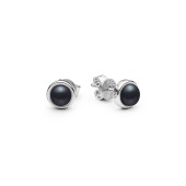 Cercei argint cu perle naturale negre DiAmanti SK25110E_B-G